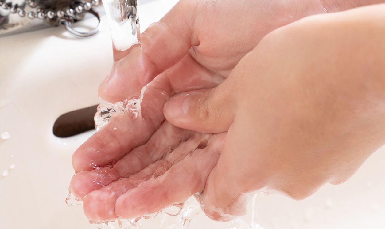 Washing hands